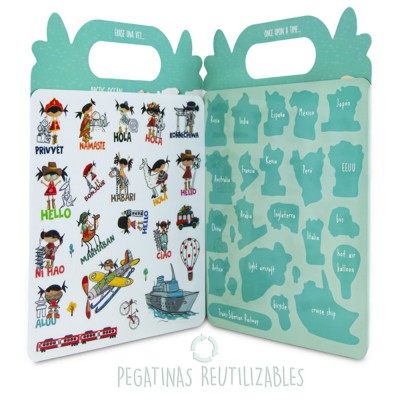 Pepita Viajera Βιβλίο 3D με Αυτοκόλλητα ,Greetings of the World Collection-Kids Collection,23,5x30,5εκ Pepita Viajera Βιβλίο 3D με Αυτοκόλλητα ,Greetings of the World Collection-Kids Collection,23,5x30,5εκ