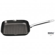 Risoli Γκριλιέρα Επαγγελματική Αντικολλητική Χυτού Αλουμινίου Professionale 26x26εκ  Risoli Γκριλιέρα Επαγγελματική Αντικολλητική Χυτού Αλουμινίου Professionale 26x26εκ