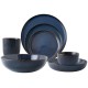 Dutch Rose Σετ Φαγητού 25τμχ Sapphire Stoneware Μπλε Dutch Rose Σετ Φαγητού 25τμχ Sapphire Stoneware Μπλε