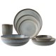 Dutch Rose Σετ Φαγητού 25τμχ Sapphire Stoneware Γκρι Dutch Rose Σετ Φαγητού 25τμχ Sapphire Stoneware Γκρι
