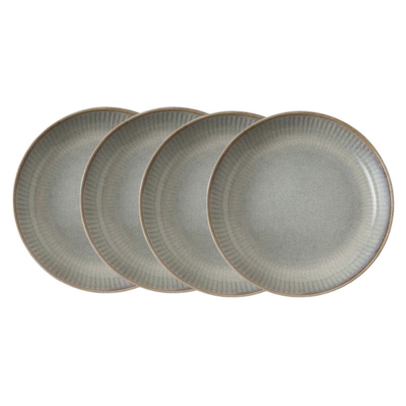 Dutch Rose Σετ 4τμχ Βαθιά Πιάτα Sapphire Stoneware Γκρι 23εκ Dutch Rose Σετ 4τμχ Βαθιά Πιάτα Sapphire Stoneware Γκρι 23εκ
