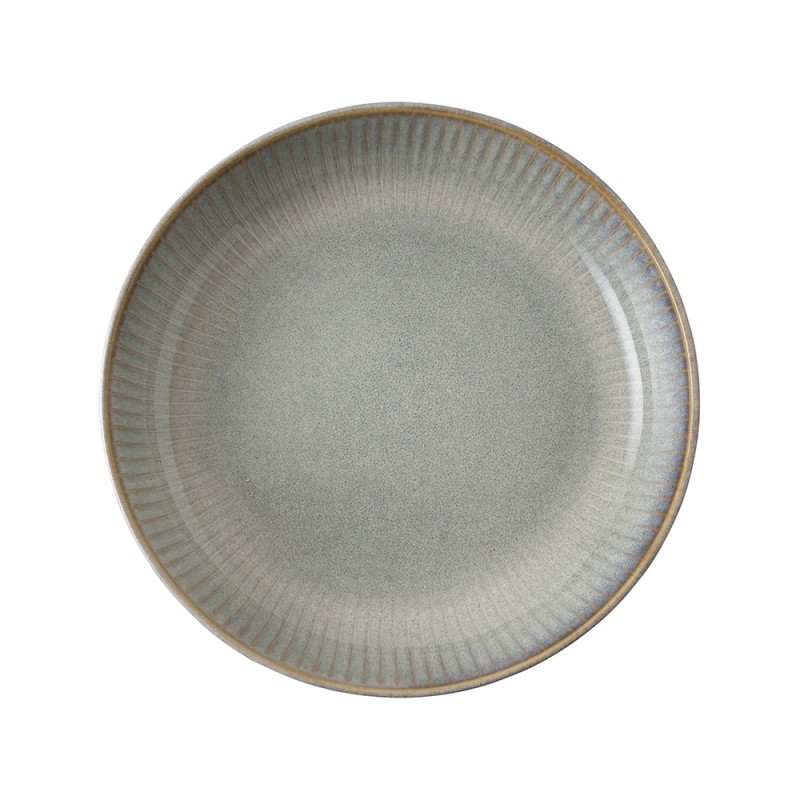 Dutch Rose Πιάτο Βαθύ Γκρι Stoneware Sapphire 23εκ 