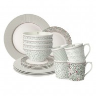 Laura Ashley Σετ Φαγητού Stoneware 16τμχ,Wild Clematis