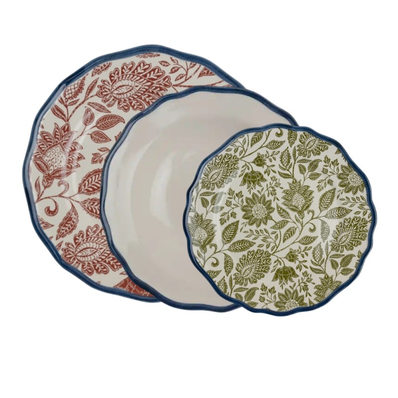 Laura Ashley Σετ Φαγητού 18τμχ Κεραμικό Green Terra Hedingham Laura Ashley Σετ Φαγητού 18τμχ Κεραμικό Green Terra Hedingham