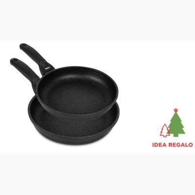 Risoli Σετ 2τμχ Τηγάνια Αντικολλητικά Χυτού Αλουμινίου BLACKplus 24εκ και 28εκ Risoli Σετ 2τμχ Τηγάνια Αντικολλητικά Χυτού Αλουμινίου BLACKplus 24εκ και 28εκ