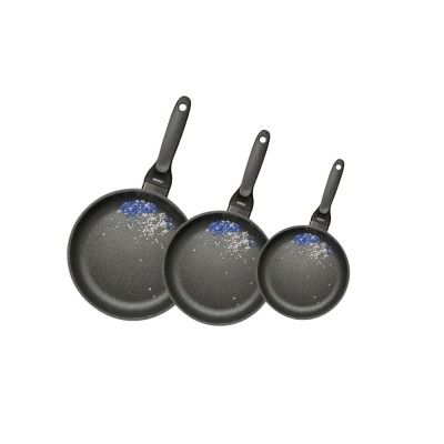 Risoli Σετ 3τμχ Επαγωγικά Τηγάνια Αντικολλητικά Χυτού Αλουμινίου BLACKplus 20εκ,24εκ και 28εκ