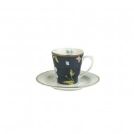 Laura Ashley Φλυτζανάκι με Πιατάκι για Espresso Πορσελάνης Midnight Uni,Heritage 9cl  Laura Ashley Φλυτζανάκι με Πιατάκι για Espresso Πορσελάνης Midnight Uni,Heritage 9cl