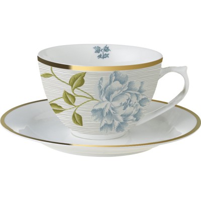 Laura Ashley Φλυτζάνι Τσαγιού Πορσελάνης με Πιατάκι Midnight Uni,Heritage 26cl  Laura Ashley Φλυτζάνι Τσαγιού Πορσελάνης με Πιατάκι Midnight Uni,Heritage 26cl