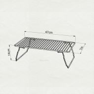 Tekno-tel Ράφι Γενικής Χρήσης Μεταλλικό Μαύρο 22x47x14εκ Tekno-tel Ράφι Γενικής Χρήσης Μεταλλικό Μαύρο 22x47x14εκ