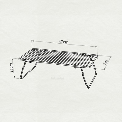 Tekno-tel Ράφι Γενικής Χρήσης Μεταλλικό Μαύρο 22x47x14εκ Tekno-tel Ράφι Γενικής Χρήσης Μεταλλικό Μαύρο 22x47x14εκ