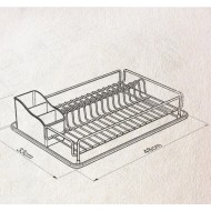 Tekno-Tel Πιατοθήκη Μεταλλική Χάλκινο-Μαύρο 32x47x9εκ Tekno-Tel Πιατοθήκη Μεταλλική Χάλκινο-Μαύρο 32x47x9εκ