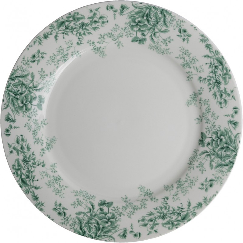 Laura Ashley Πιάτο Ρηχό Flower Green,Thurston Bloom 26εκ