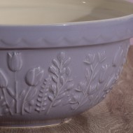 Mason Cash Μπολ Stoneware Με Ανάγλυφα Σχέδια Μωβ, 24X11εκ, 2L Mason Cash Μπολ Stoneware Με Ανάγλυφα Σχέδια Μωβ, 24X11εκ, 2L