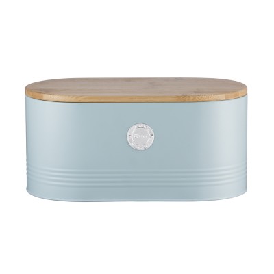 Typhoon Ψωμιέρα Μεταλλική με Μπαμπού Καπάκι Μπλε Ανοιχτό 33,5x18εκ Typhoon Ψωμιέρα Μεταλλική με Μπαμπού Καπάκι Μπλε Ανοιχτό 33,5x18εκ