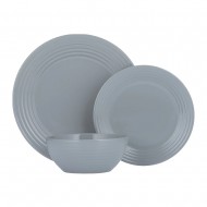 Typhoon Σετ Πιάτα 18τμχ Stoneware Γκρι Living  Typhoon Σετ Πιάτα 18τμχ Stoneware Γκρι Living