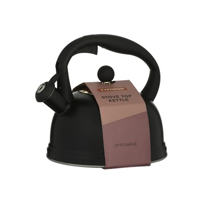 Typhoon Βραστήρας-Τσαγιέρα από Ανοξείδωτο Ατσάλι Μαύρο Ματ 1,8L