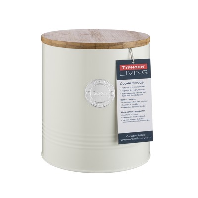 Typhoon Μπισκοτιέρα Μεταλλική Μπεζ 16x18εκ Typhoon Μπισκοτιέρα Μεταλλική Μπεζ 16x18εκ