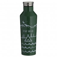 Typhoon Μπουκάλι Ισοθερμικό Ανοξείδωτο 2 Τοιχωμάτων Πράσινο Stay Wild 500ml