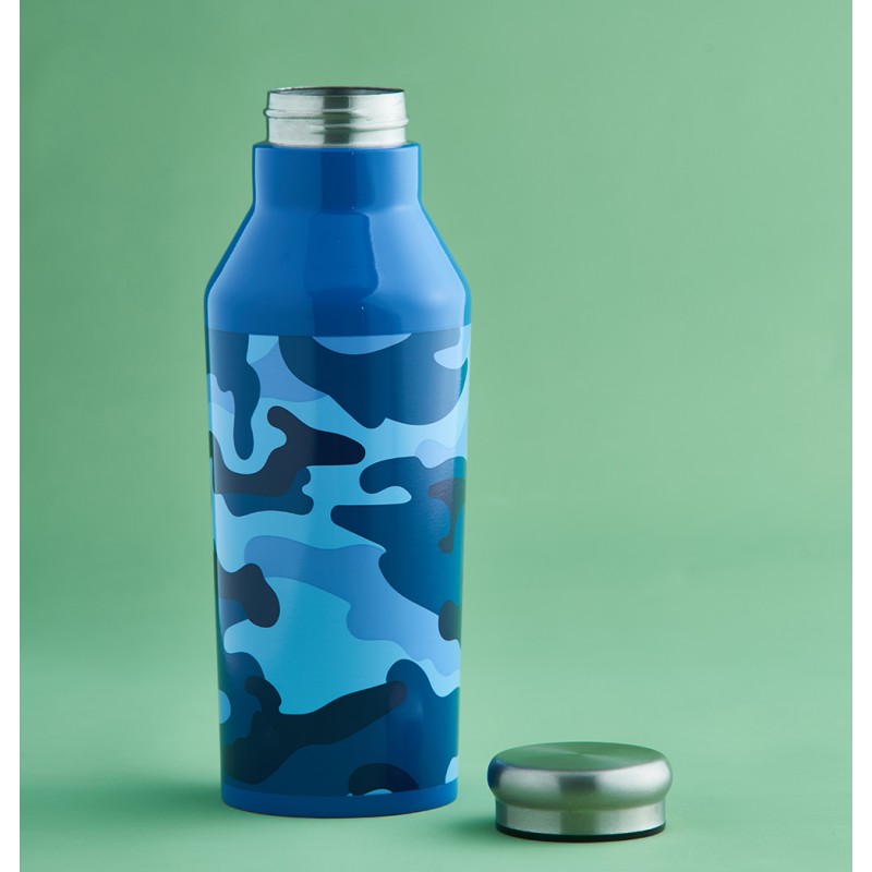 Typhoon Μπουκάλι Ανοξείδωτο Ατσάλι Μπλέ Camouflage 600ml