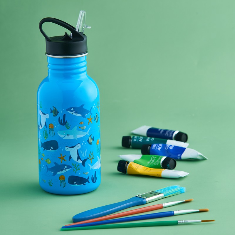 Typhoon Μπουκάλι Ανοξείδωτο με Πιπίλα Under the Sea 550ml Typhoon Μπουκάλι Ανοξείδωτο με Πιπίλα Under the Sea 550ml