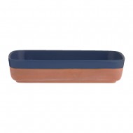Typhoon Ταψί Ορθογώνιο Κεραμικό Terracotta-Μπλε Aqua 25x17,5εκ Typhoon Ταψί Ορθογώνιο Κεραμικό Terracotta-Μπλε Aqua 25x17,5εκ