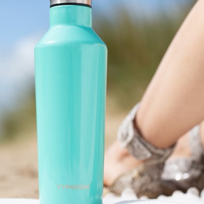 Typhoon Μπουκάλι Ισοθερμικό Ανοξείδωτο 2 Τοιχωμάτων Γαλαζοπράσινο Pure 500ml Typhoon Μπουκάλι Ισοθερμικό Ανοξείδωτο 2 Τοιχωμάτων Γαλαζοπράσινο Pure 500ml