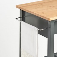 Z Present Τρόλεϊ Κουζίνας Mπαμπού Γκρι-Φυσικό 50x40x93εκ Z Present Τρόλεϊ Κουζίνας Mπαμπού Γκρι-Φυσικό 50x40x93εκ