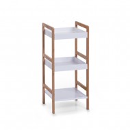 Z Present Ραφιέρα με 3 Ράφια Μπαμπού Λευκό-Φυσικό 36x33x80εκ Z Present Ραφιέρα με 3 Ράφια Μπαμπού Λευκό-Φυσικό 36x33x80εκ