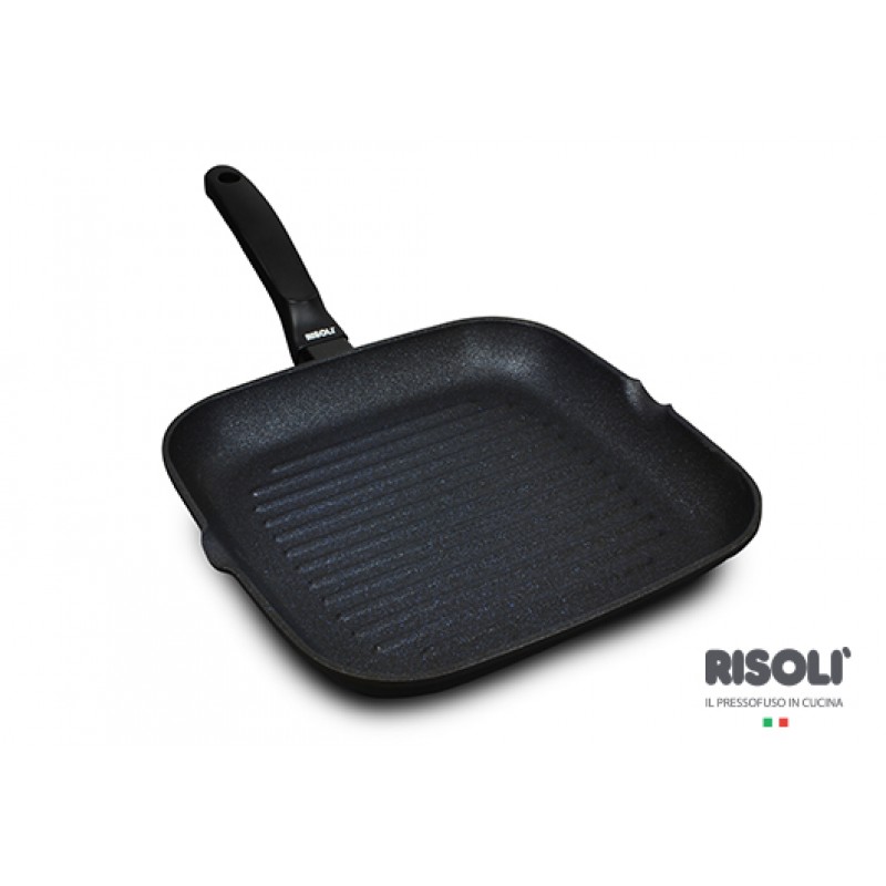 BLACKplus Risoli Αντικολλητική Γκριλιέρα 26x26εκ BLACKplus Risoli Αντικολλητική Γκριλιέρα 26x26εκ