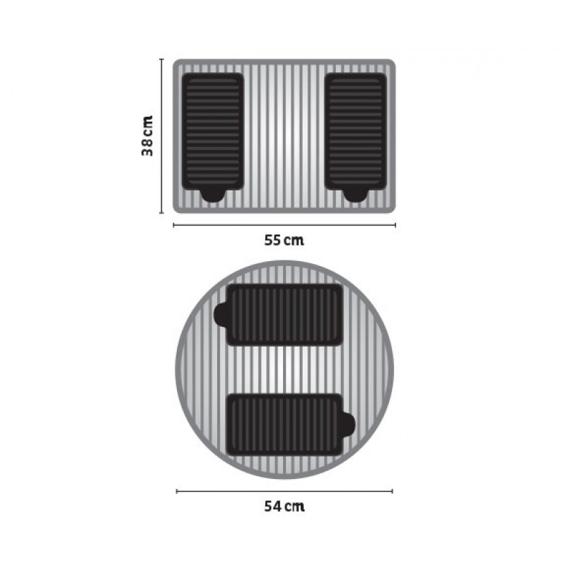 Explora Risoli Επιφάνεια Ψησίματος Fingergrill 32x16εκ Explora Risoli Επιφάνεια Ψησίματος Fingergrill 32x16εκ