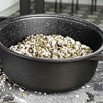 Risoli Κατσαρόλα Επαγωγική Αντικολλητική Χυτού Αλουμινίου Granito 24εκ