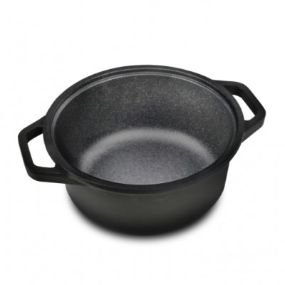 Risoli Κατσαρόλα Επαγωγική Αντικολλητική Χυτού Αλουμινίου BLACKplus 20εκ